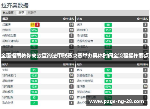 全面指南教你高效查询法甲联赛决赛举办具体时间全流程操作要点