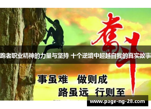 跑者职业精神的力量与坚持 十个逆境中超越自我的真实故事